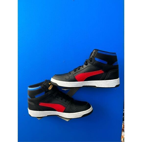 Puma Rebound Layup Mid Shoes Trainers Mid Cut Basketball Casual Sneaker size 12 main image 2